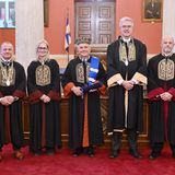 Emeritus Professor Clyde Williams, OBE, Receives the Title of Doctor Honoris Causa of the School of Physical Education and Sport Science
